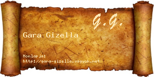 Gara Gizella névjegykártya