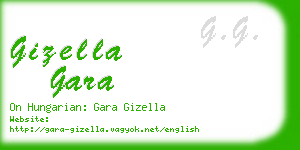 gizella gara business card